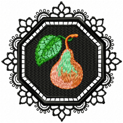 Pear Embroidery Design 8 Pear Embroidery Design 8